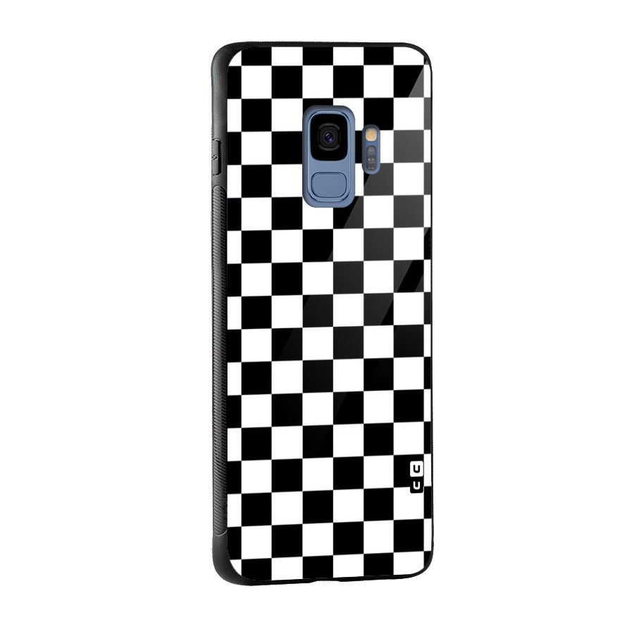 Classic Check Glass Back Case for Galaxy S9