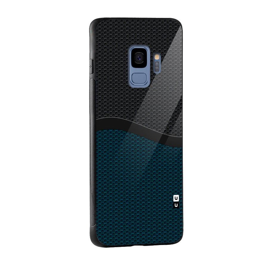 Classy Rugged Bicolor Glass Back Case for Galaxy S9
