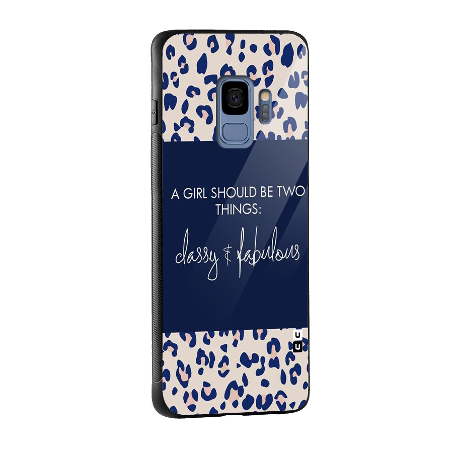 Classy and Fabulous Glass Back Case for Galaxy S9