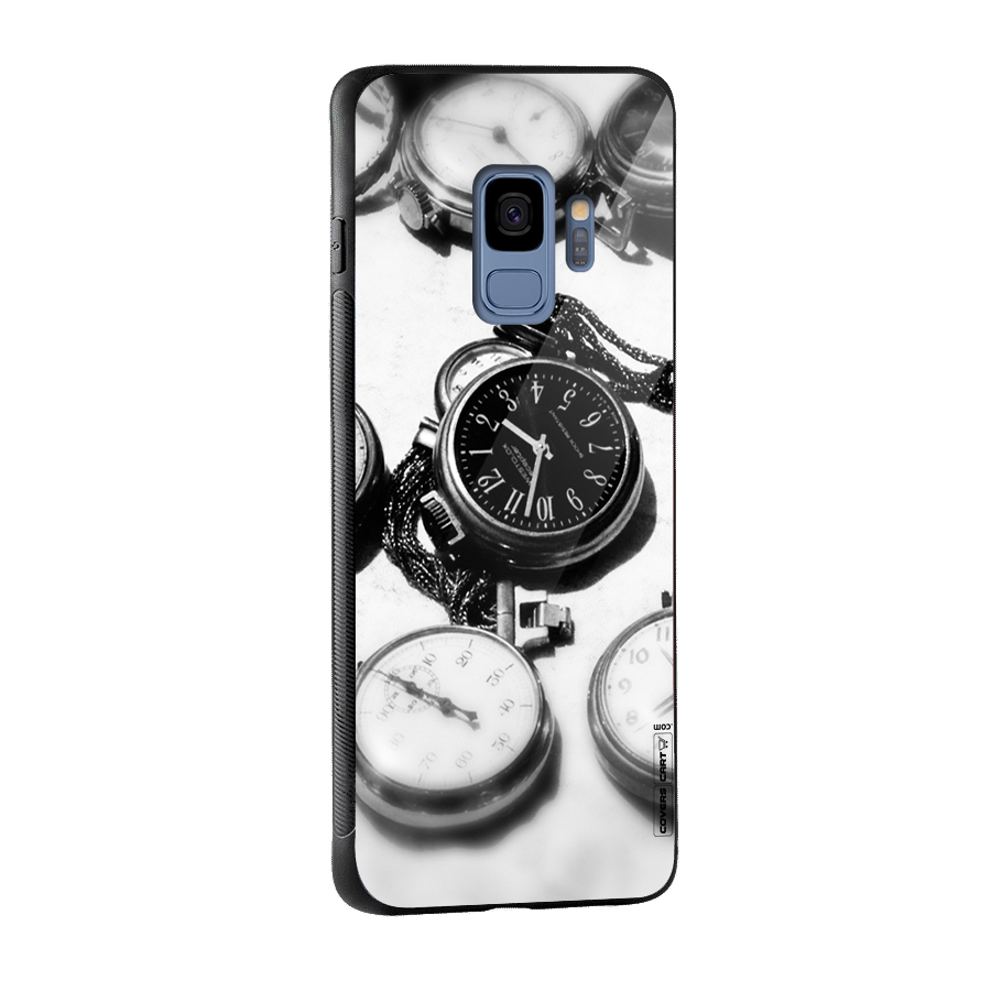 Clock Collection Glass Back Case for Galaxy S9