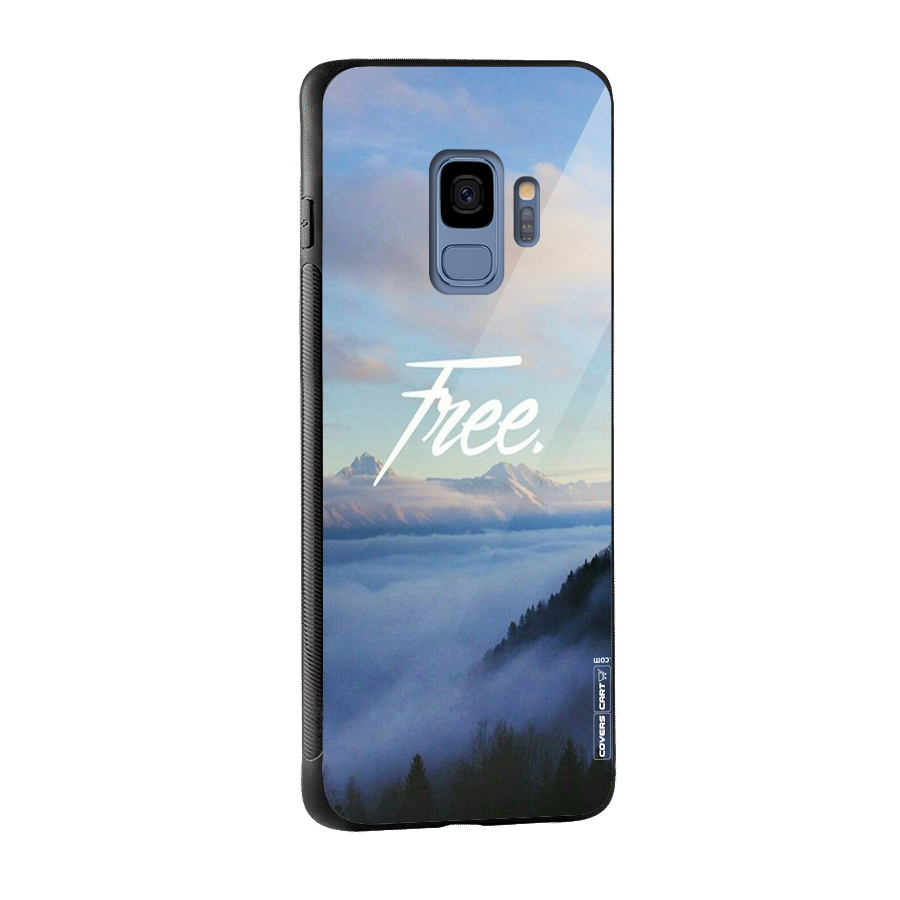Cloudy Free Glass Back Case for Galaxy S9