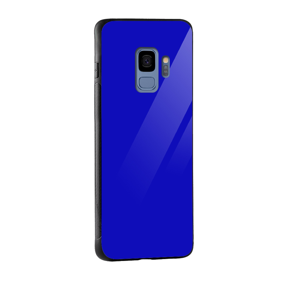 Cobalt Blue Glass Back Case for Galaxy S9