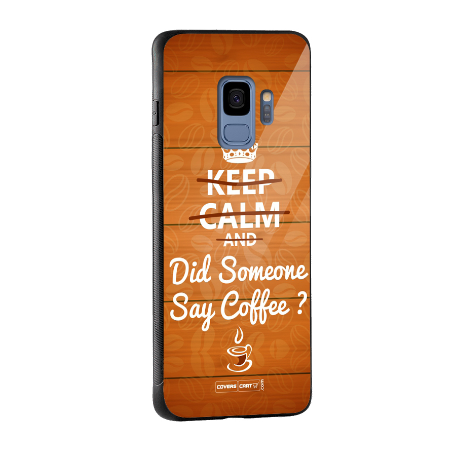Coffee Ardour Glass Back Case for Galaxy S9