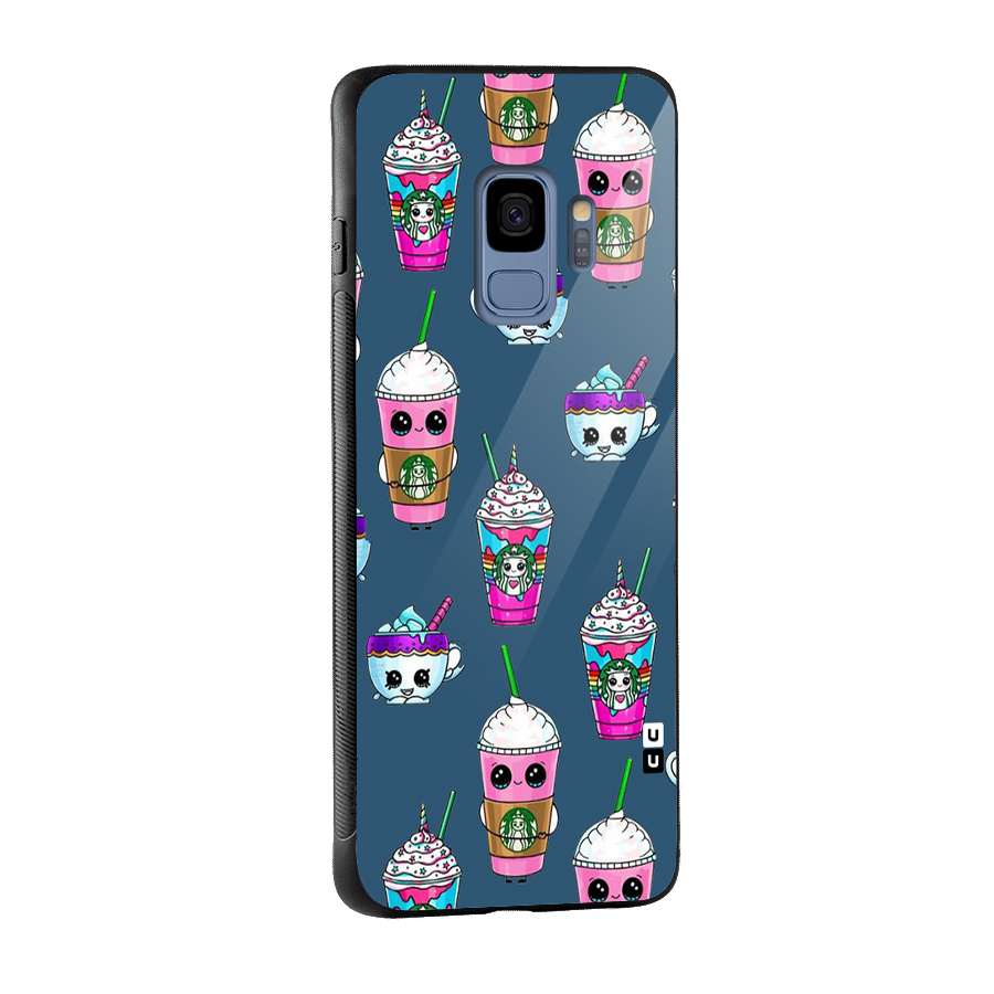 Coffee Mugs Glass Back Case for Galaxy S9