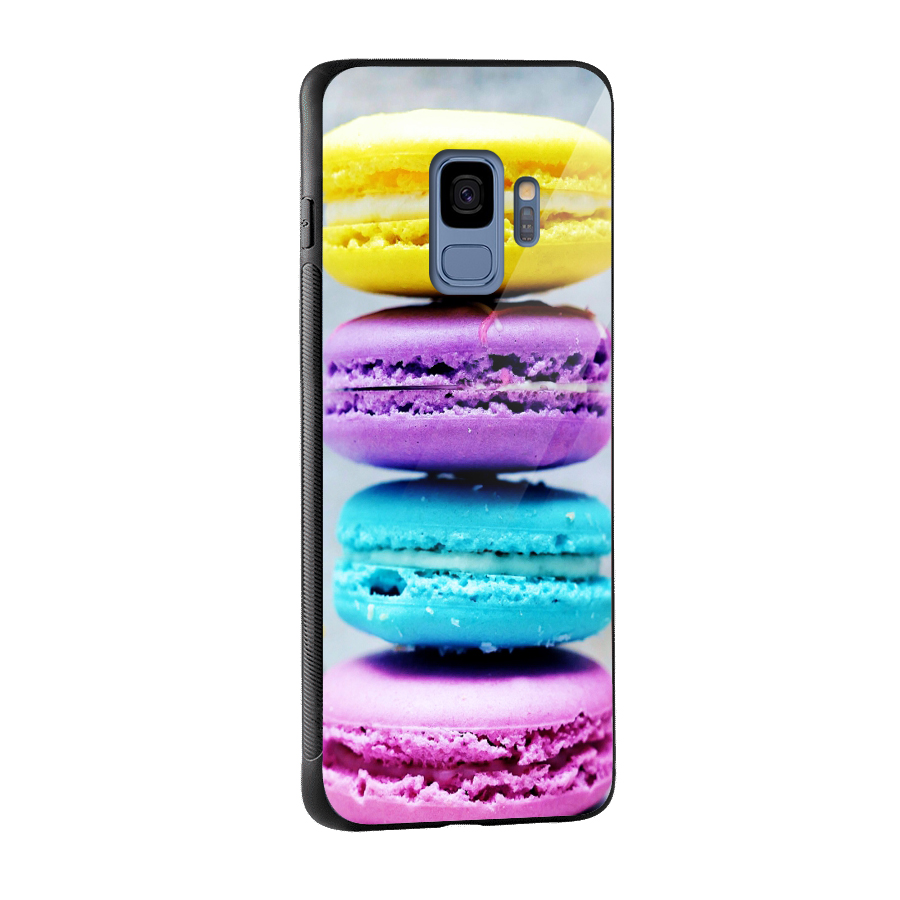 Colourful Whoopie Pies Glass Back Case for Galaxy S9