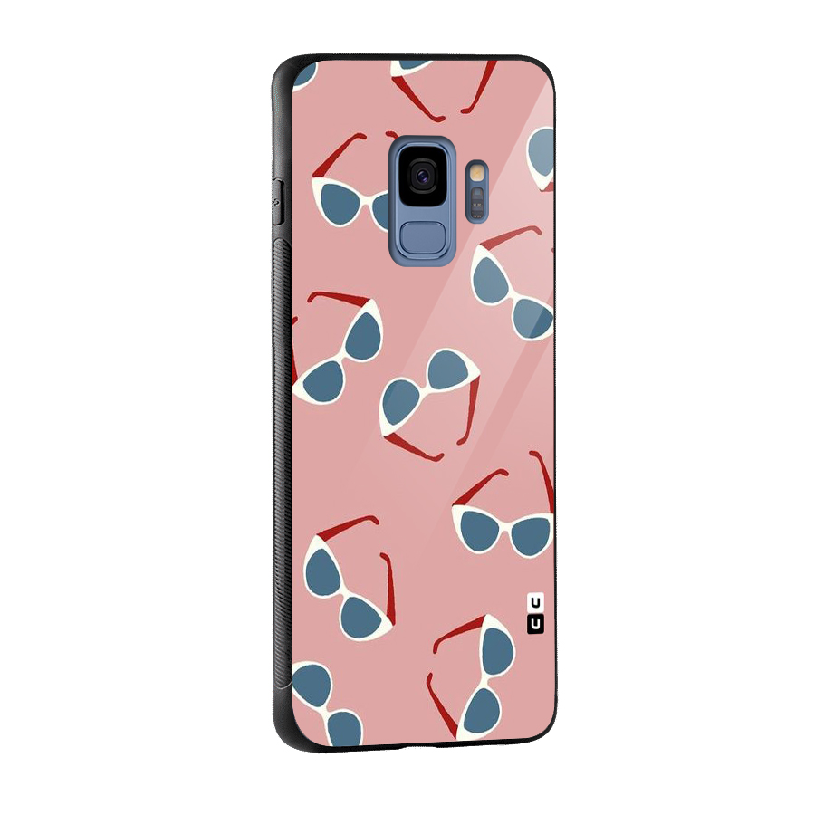 Cool Shades Pattern Glass Back Case for Galaxy S9