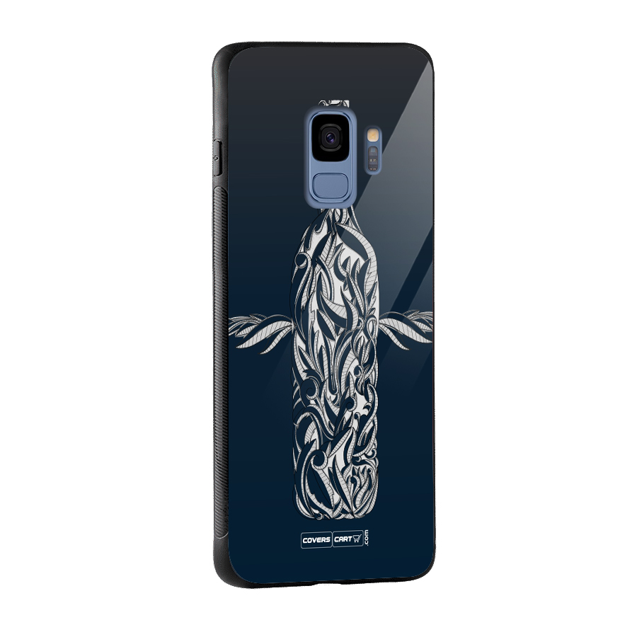 Creative Bottle Glass Back Case for Galaxy S9