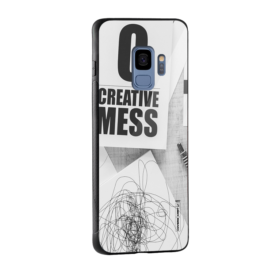 Creative Mess Glass Back Case for Galaxy S9