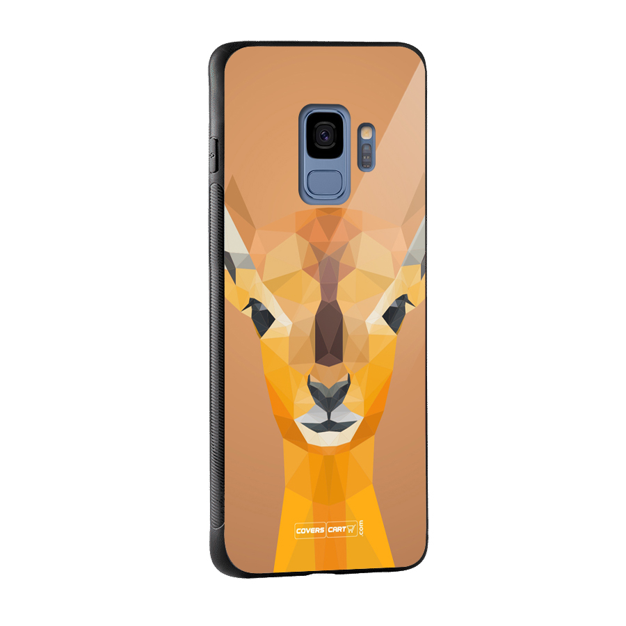 Cute Deer Glass Back Case for Galaxy S9