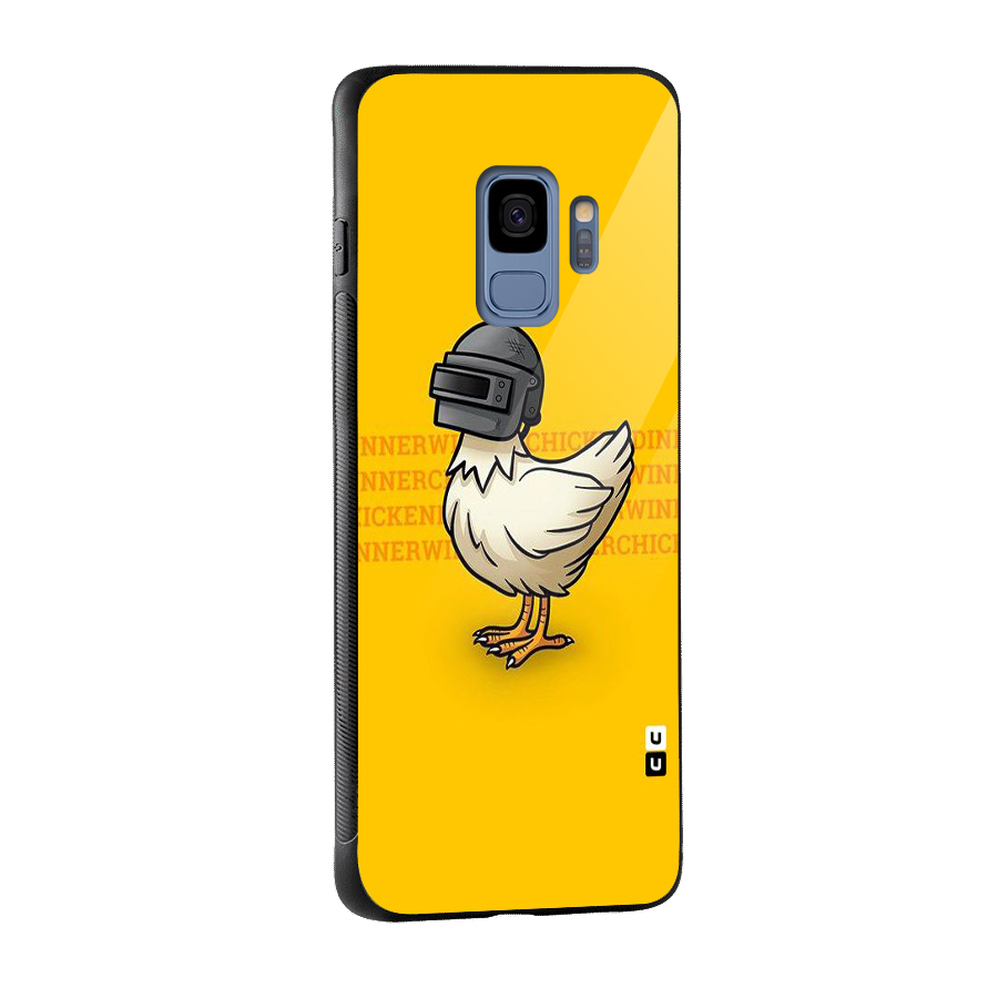 Cute Mask Glass Back Case for Galaxy S9