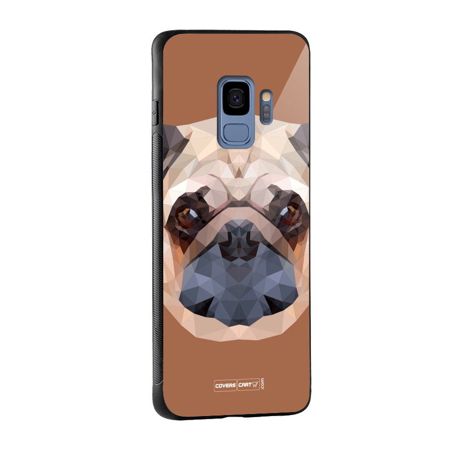 Cute Pug Glass Back Case for Galaxy S9