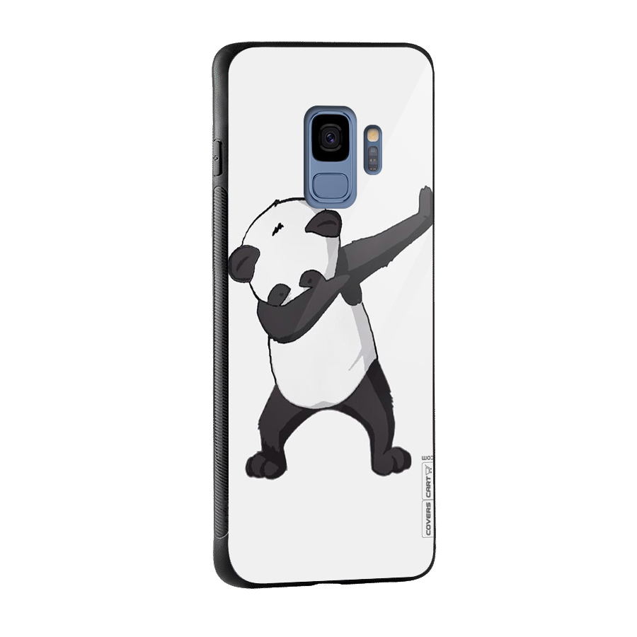 Dab Panda Shoot Glass Back Case for Galaxy S9