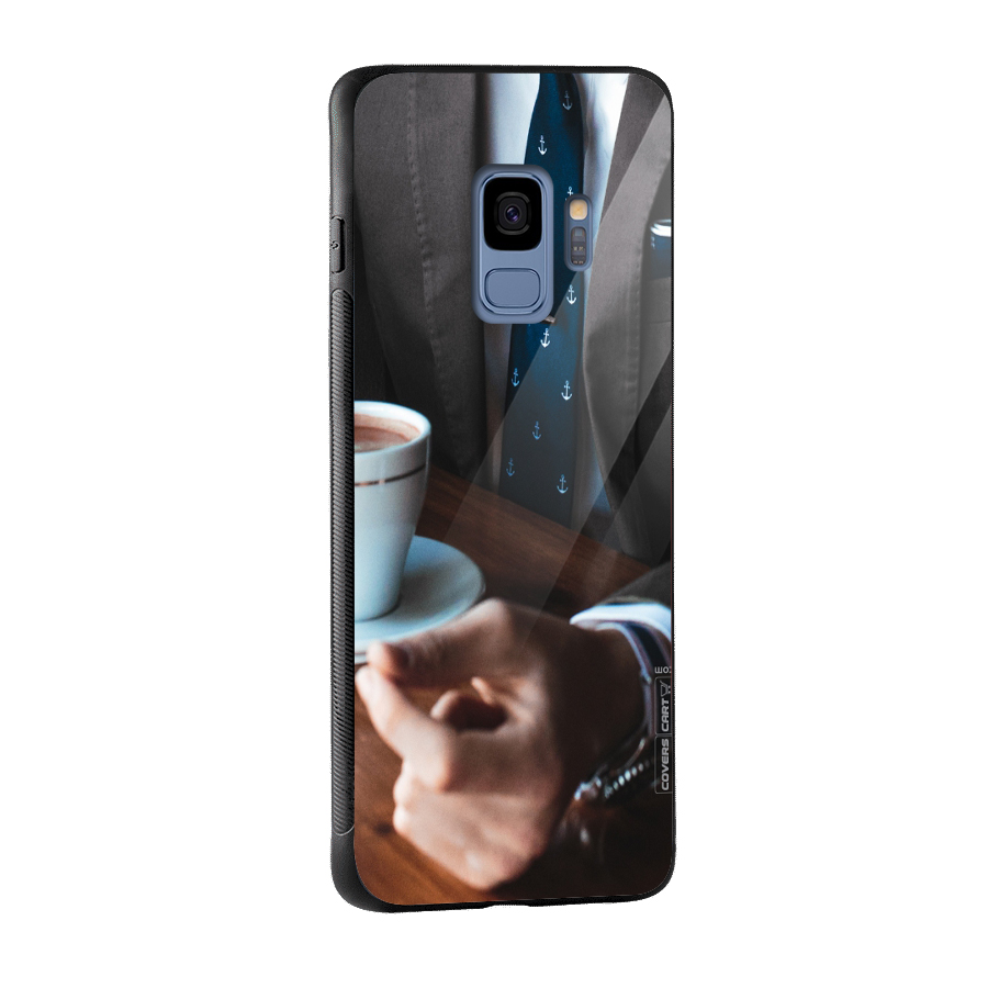 Dapper Suit Glass Back Case for Galaxy S9