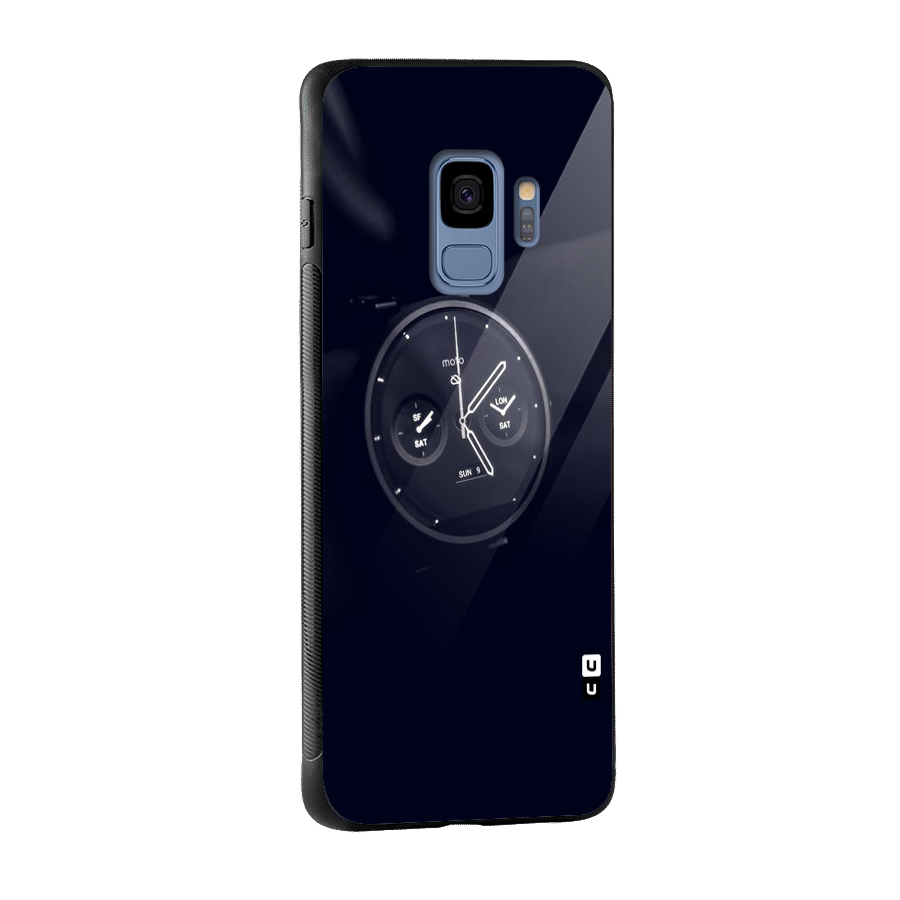 Dark Watch Glass Back Case for Galaxy S9