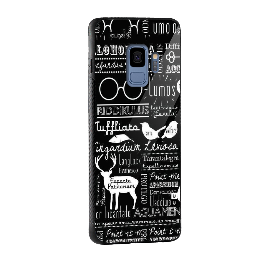 Deer Key Spell Glass Back Case for Galaxy S9