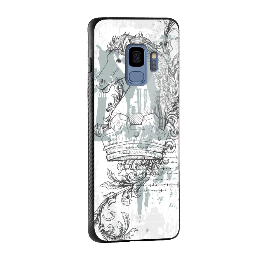 Designous-Vintage Glass Back Case for Galaxy S9