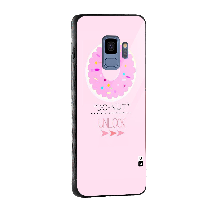 Do-Nut Unlock Glass Back Case for Galaxy S9