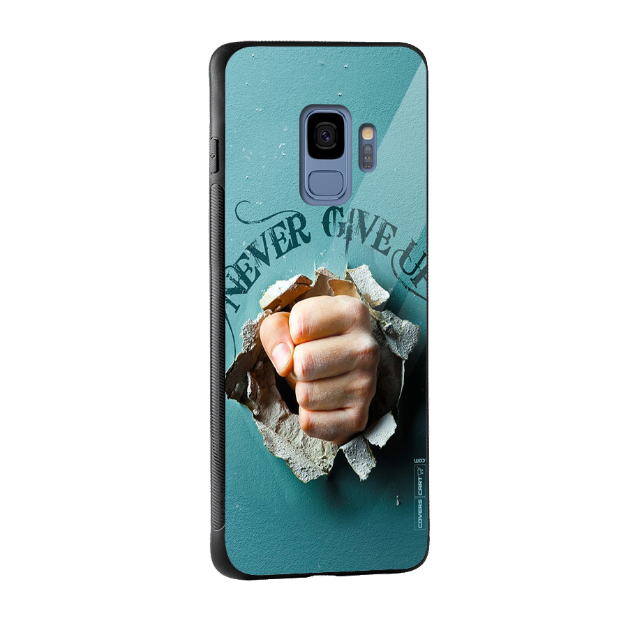 Do Not Give Up Glass Back Case for Galaxy S9
