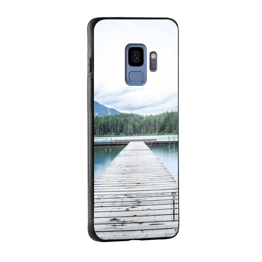 Dock River Glass Back Case for Galaxy S9
