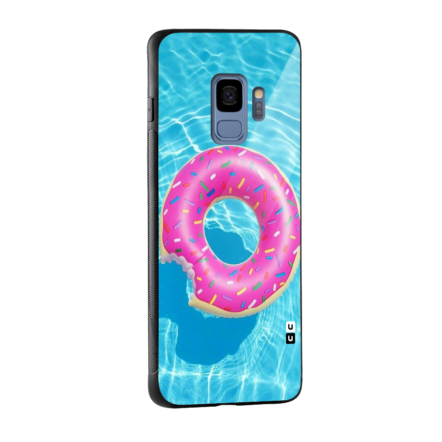 Donut Swim Glass Back Case for Galaxy S9