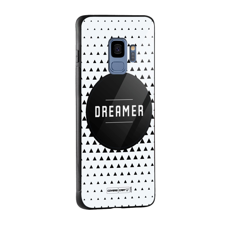 Dreamer Minimalist Glass Back Case for Galaxy S9