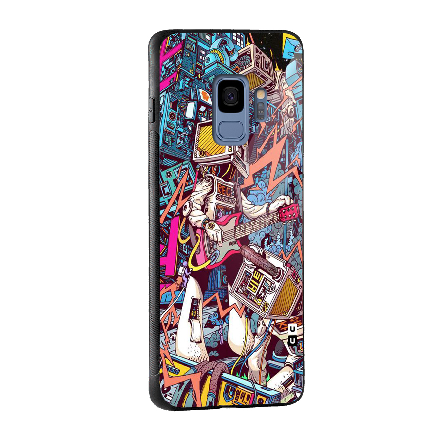 Electric Colors Glass Back Case for Galaxy S9