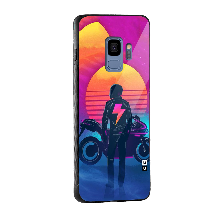 Electric Ride Glass Back Case for Galaxy S9
