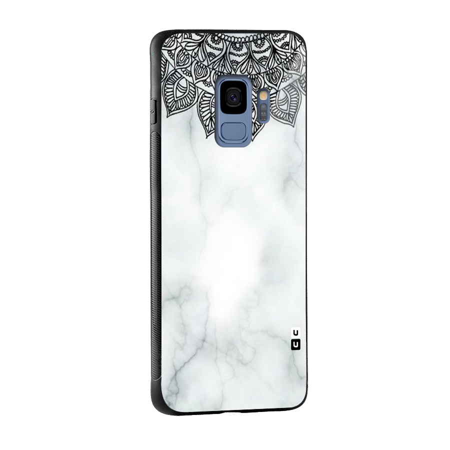 Exotic Marble Pattern Glass Back Case for Galaxy S9