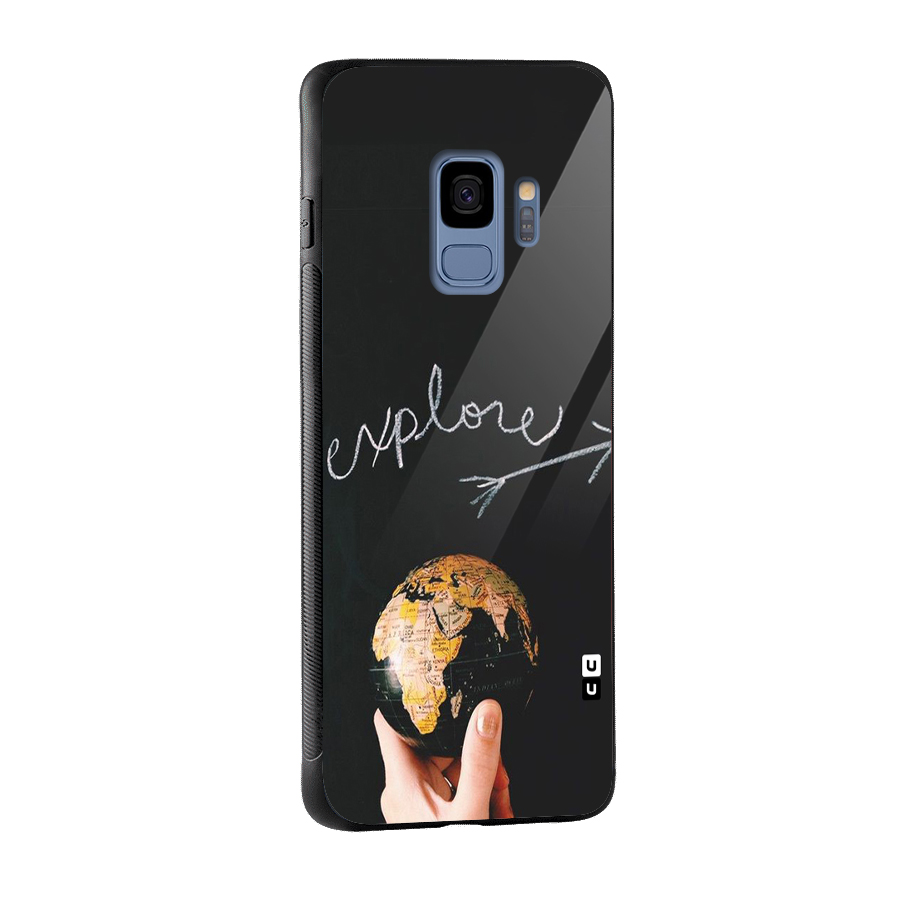 Explore World Glass Back Case for Galaxy S9