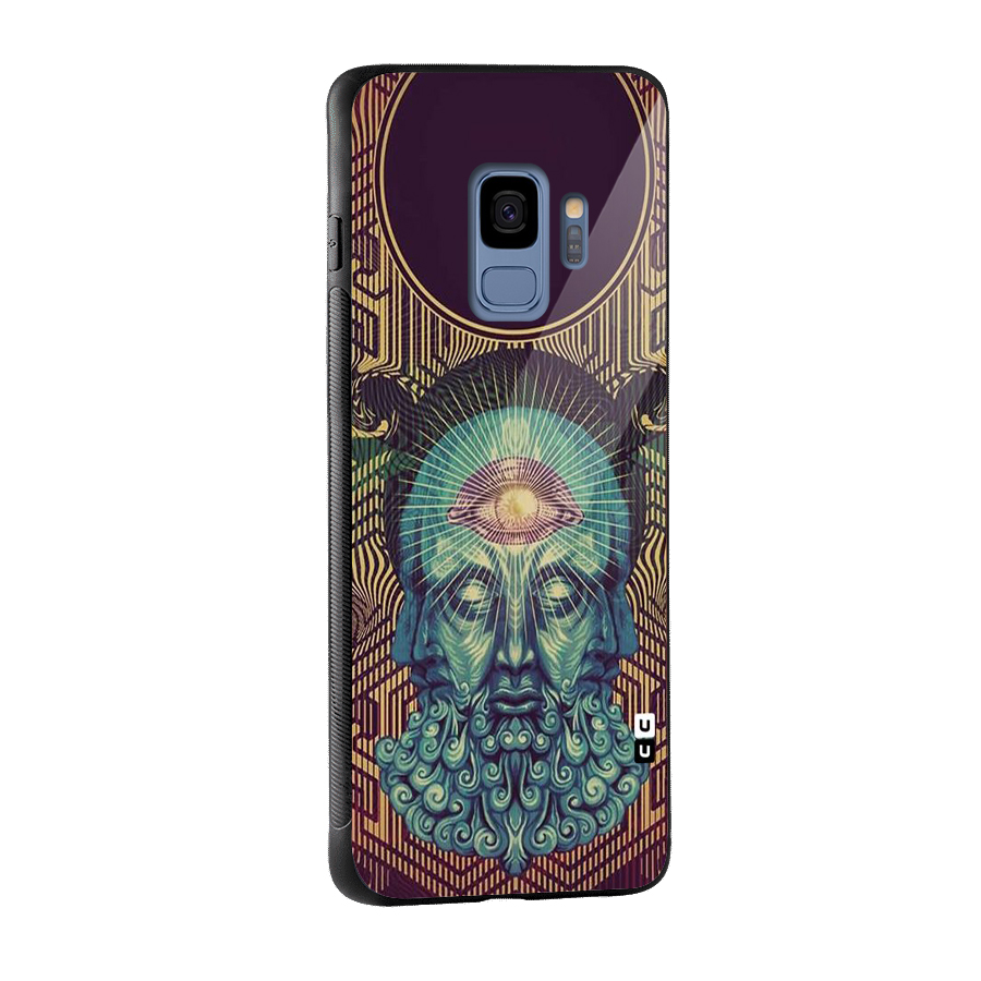 Eye Design Glass Back Case for Galaxy S9