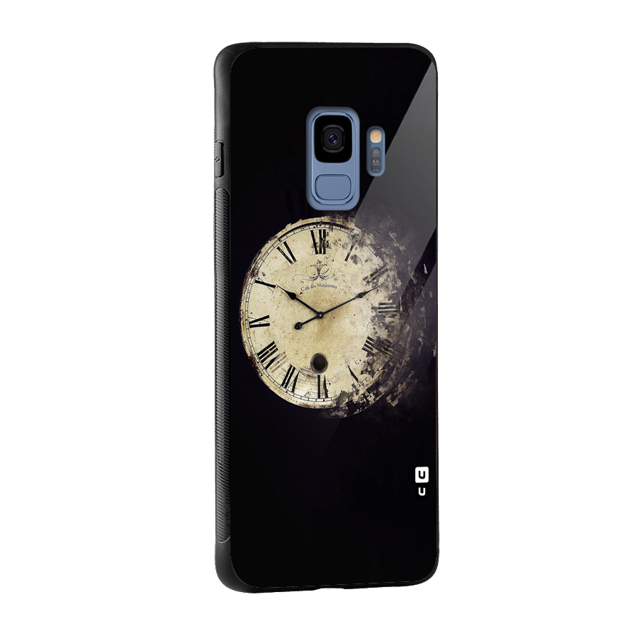 Fading Clock Glass Back Case for Galaxy S9