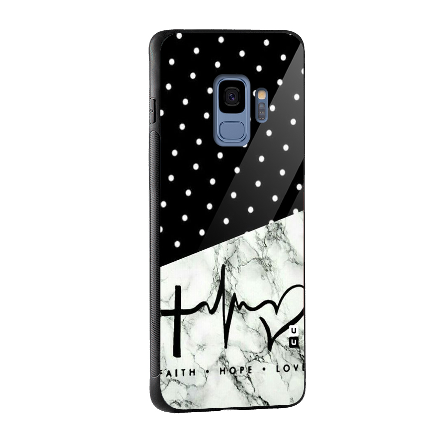 Faith Love Glass Back Case for Galaxy S9