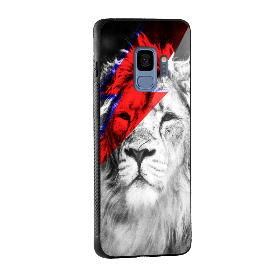 Fearless Lion Glass Back Case for Galaxy S9