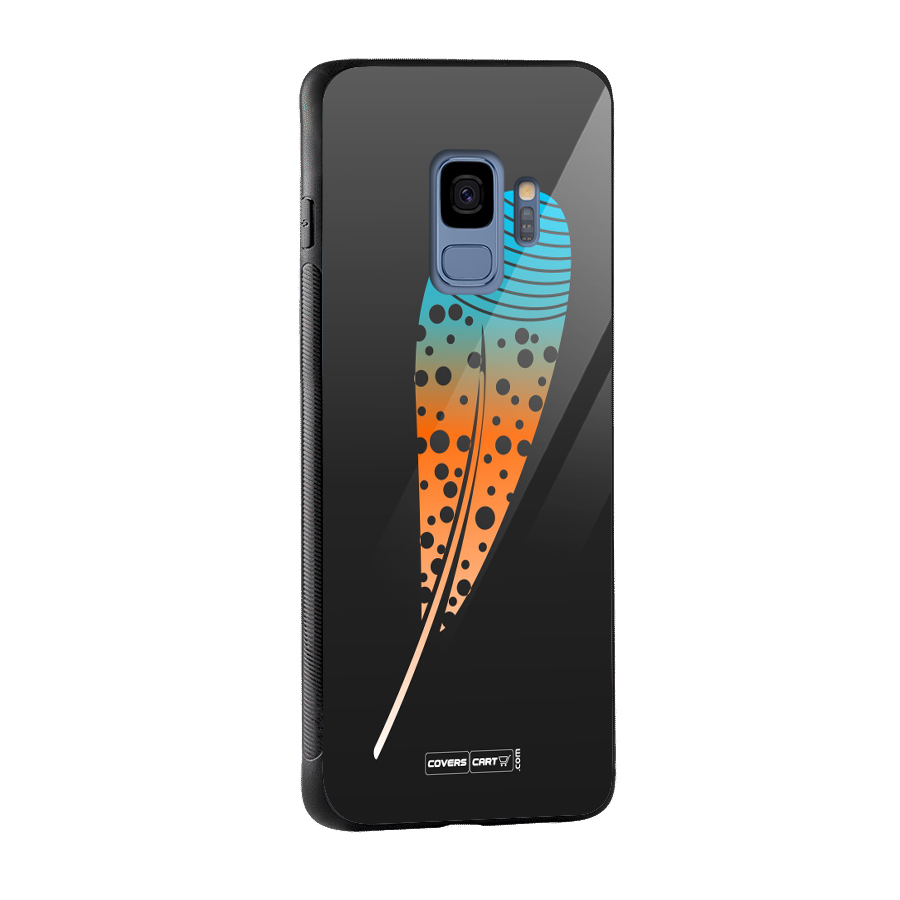 Feather Glass Back Case for Galaxy S9