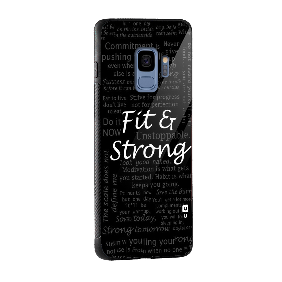 Fit And Strong Glass Back Case for Galaxy S9
