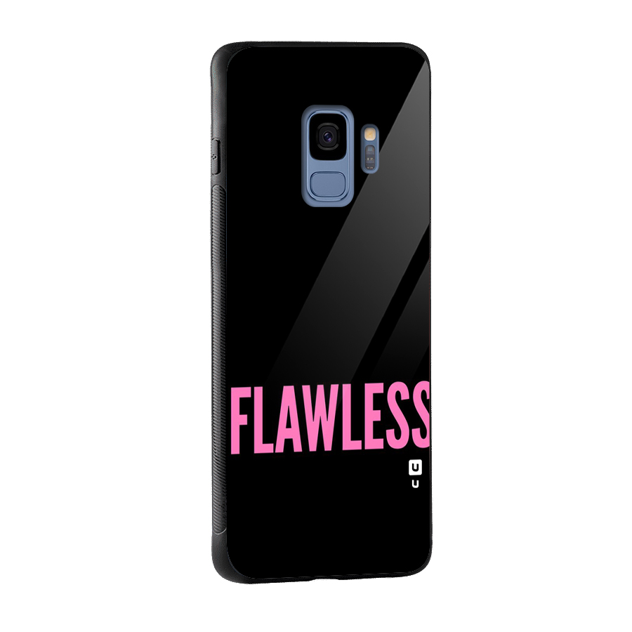 Flawless Pink Design Glass Back Case for Galaxy S9