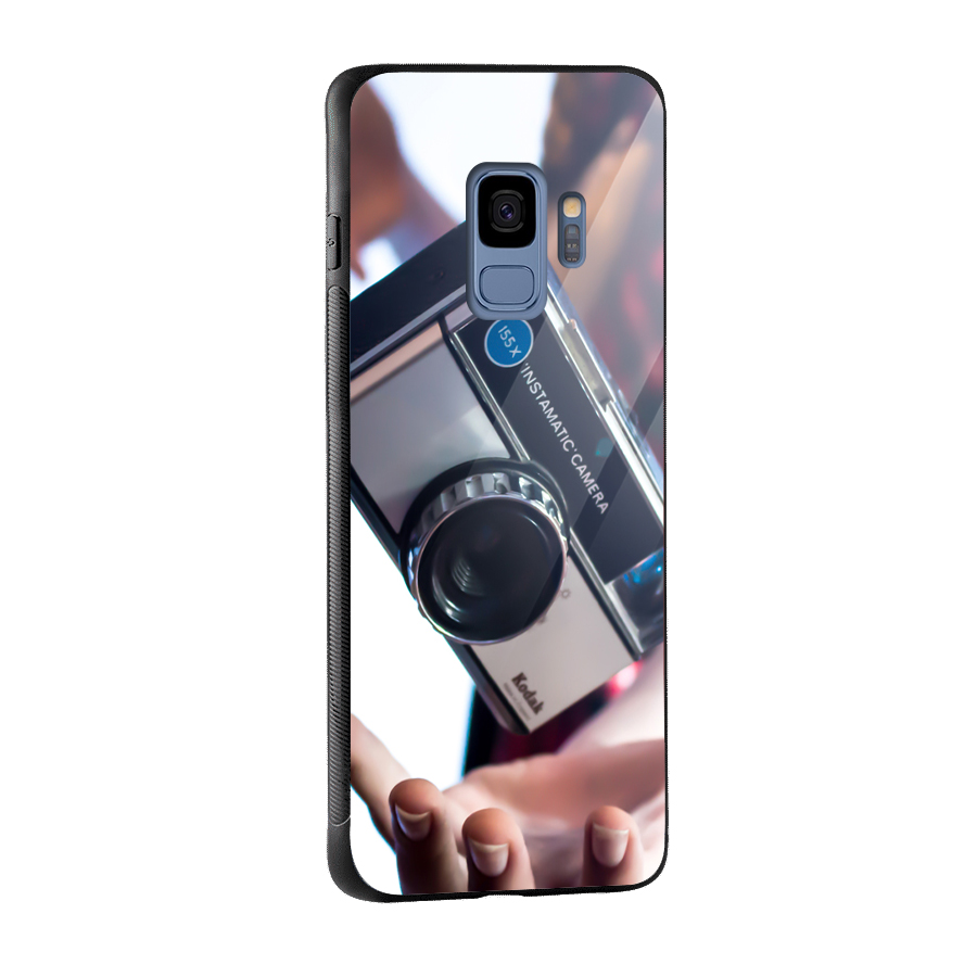 Floating Camera Glass Back Case for Galaxy S9