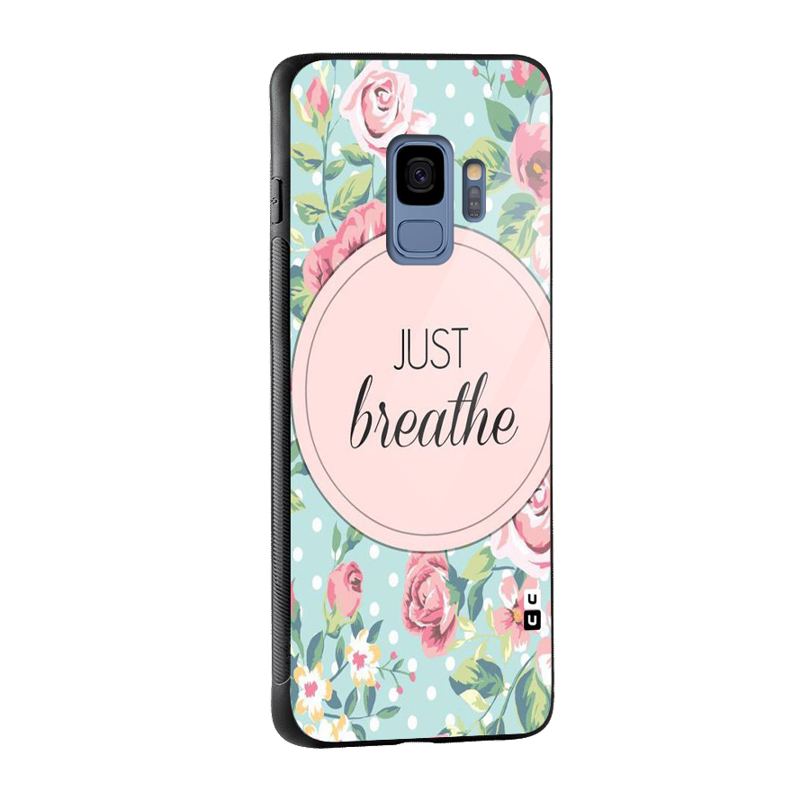 Floral Bloom Glass Back Case for Galaxy S9