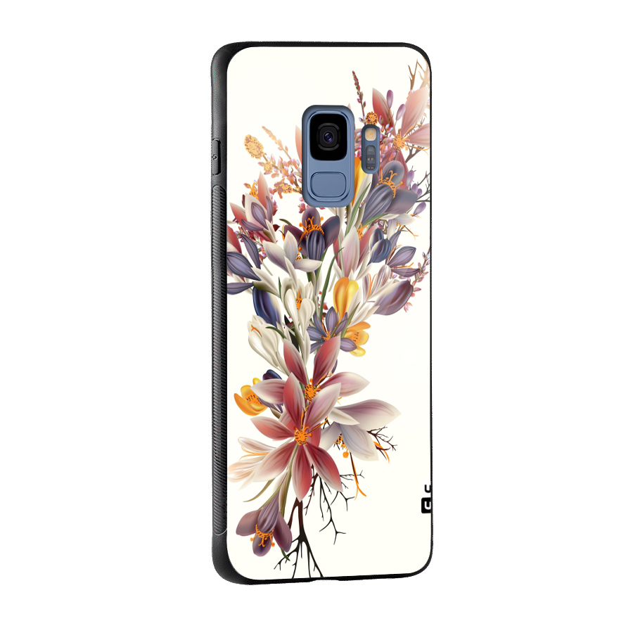 Floral Bouquet Glass Back Case for Galaxy S9