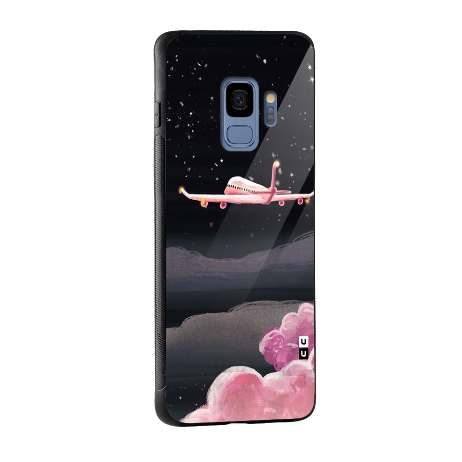 Fly Pink Glass Back Case for Galaxy S9