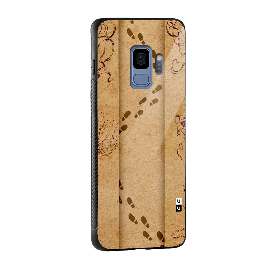Footsteps Glass Back Case for Galaxy S9