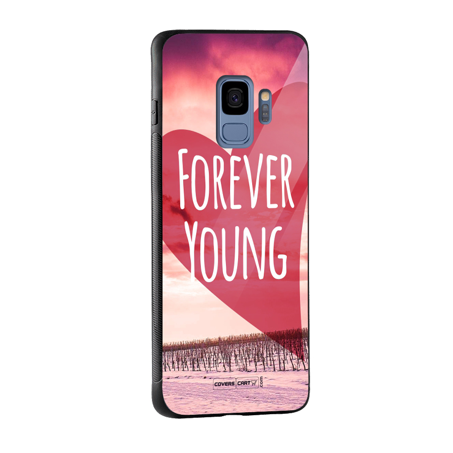 Forever Young Glass Back Case for Galaxy S9