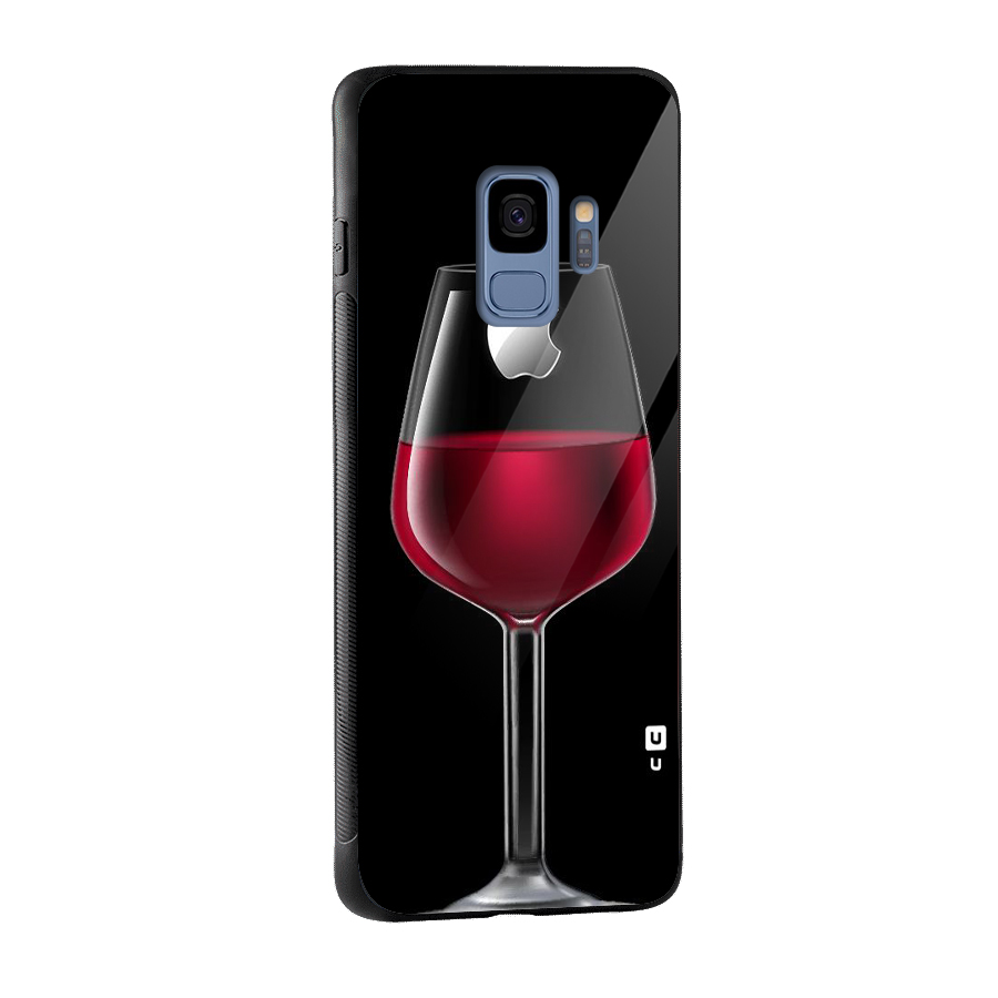 Fruit Printed Design Glass Back Case for Galaxy S9