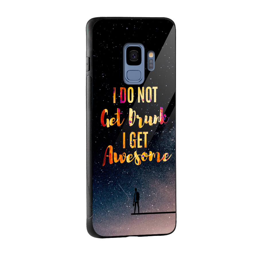 Get Awesome Glass Back Case for Galaxy S9