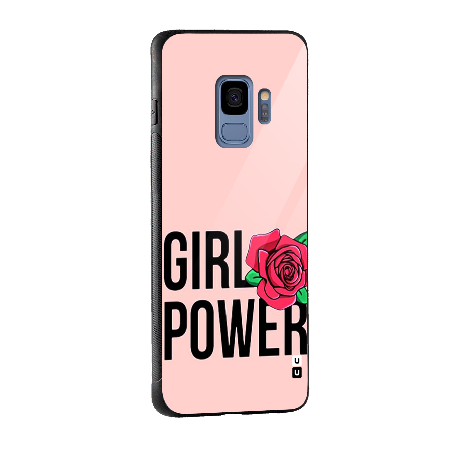 Girl Power Glass Back Case for Galaxy S9