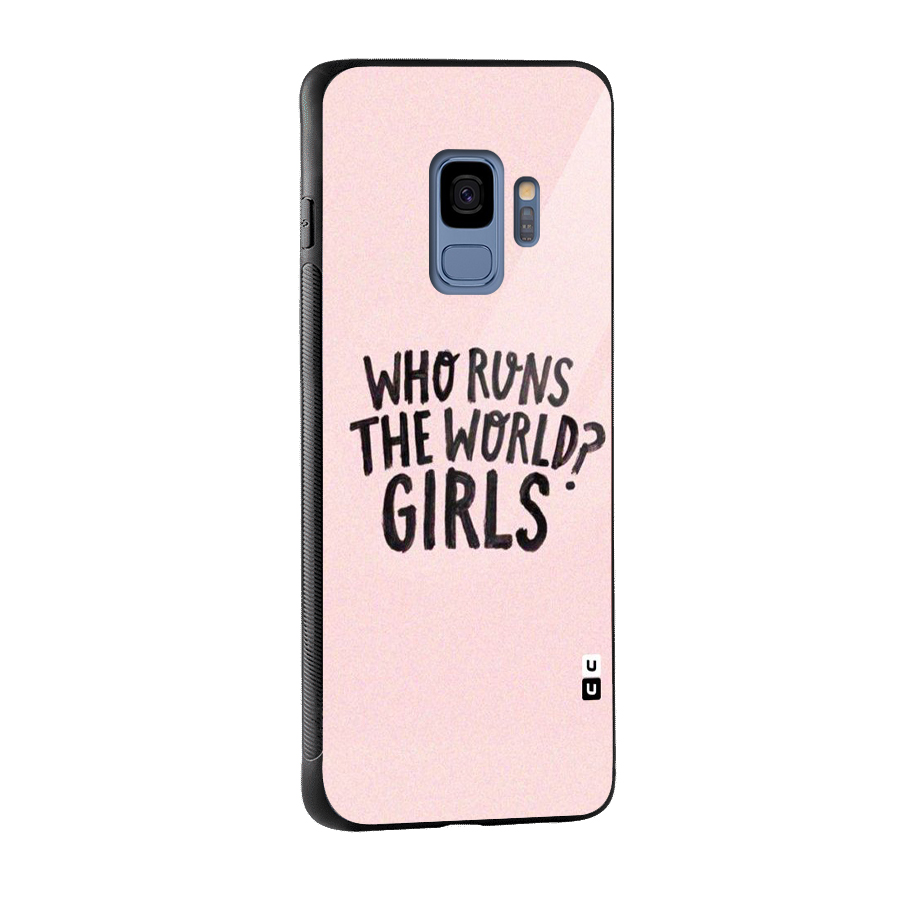 Girls World Glass Back Case for Galaxy S9