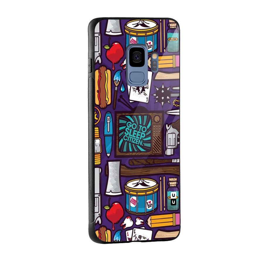 Go To Sleep Glass Back Case for Galaxy S9