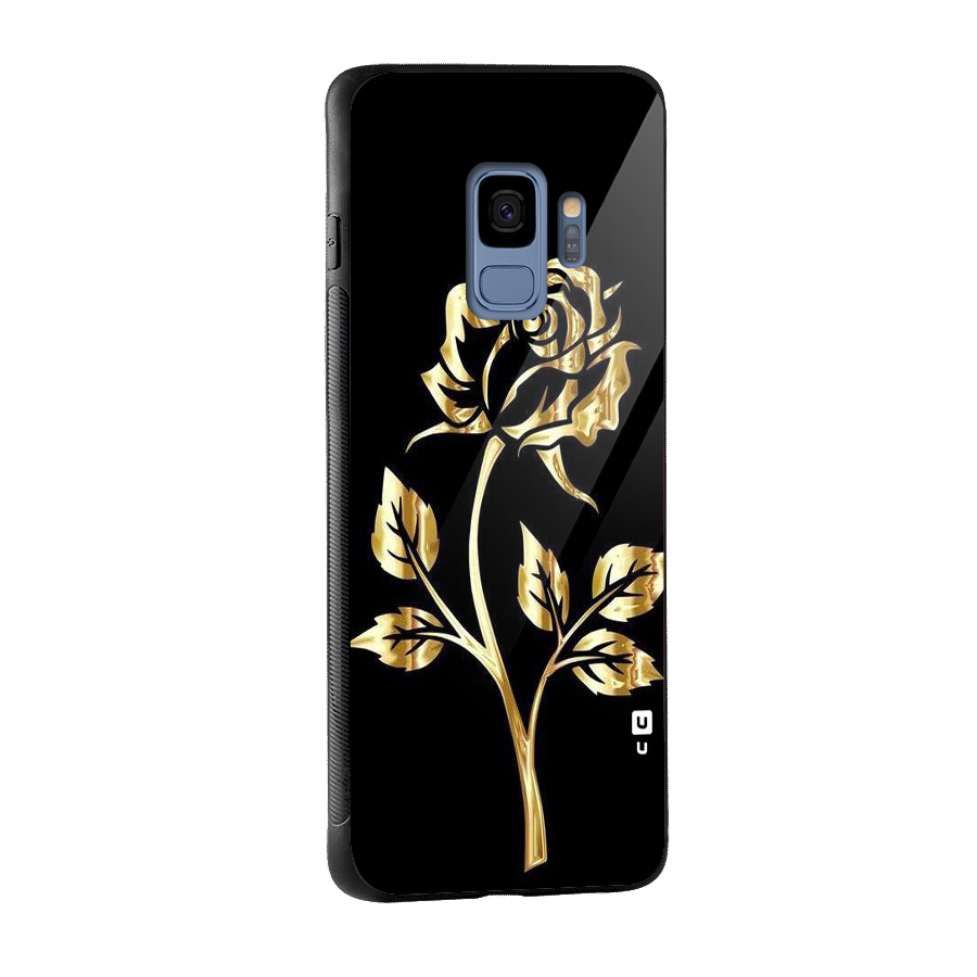 Gold Rose Glass Back Case for Galaxy S9