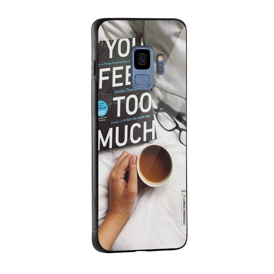 Good Reads And Coffee Glass Back Case for Galaxy S9