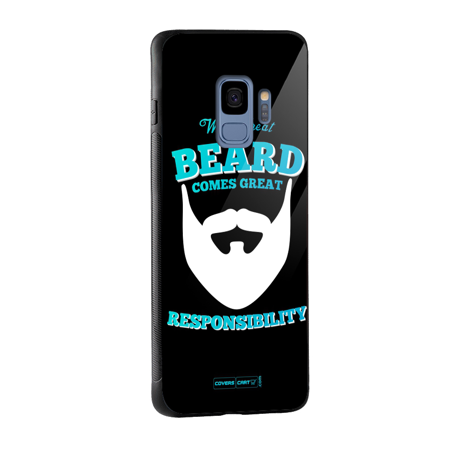 Great Beard Glass Back Case for Galaxy S9